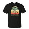 Science Doesnt Care What You Believe Summer Unisex Cotton Tshirts Distressed Rainbow Striped Circle Print Scientist Holiday Tee