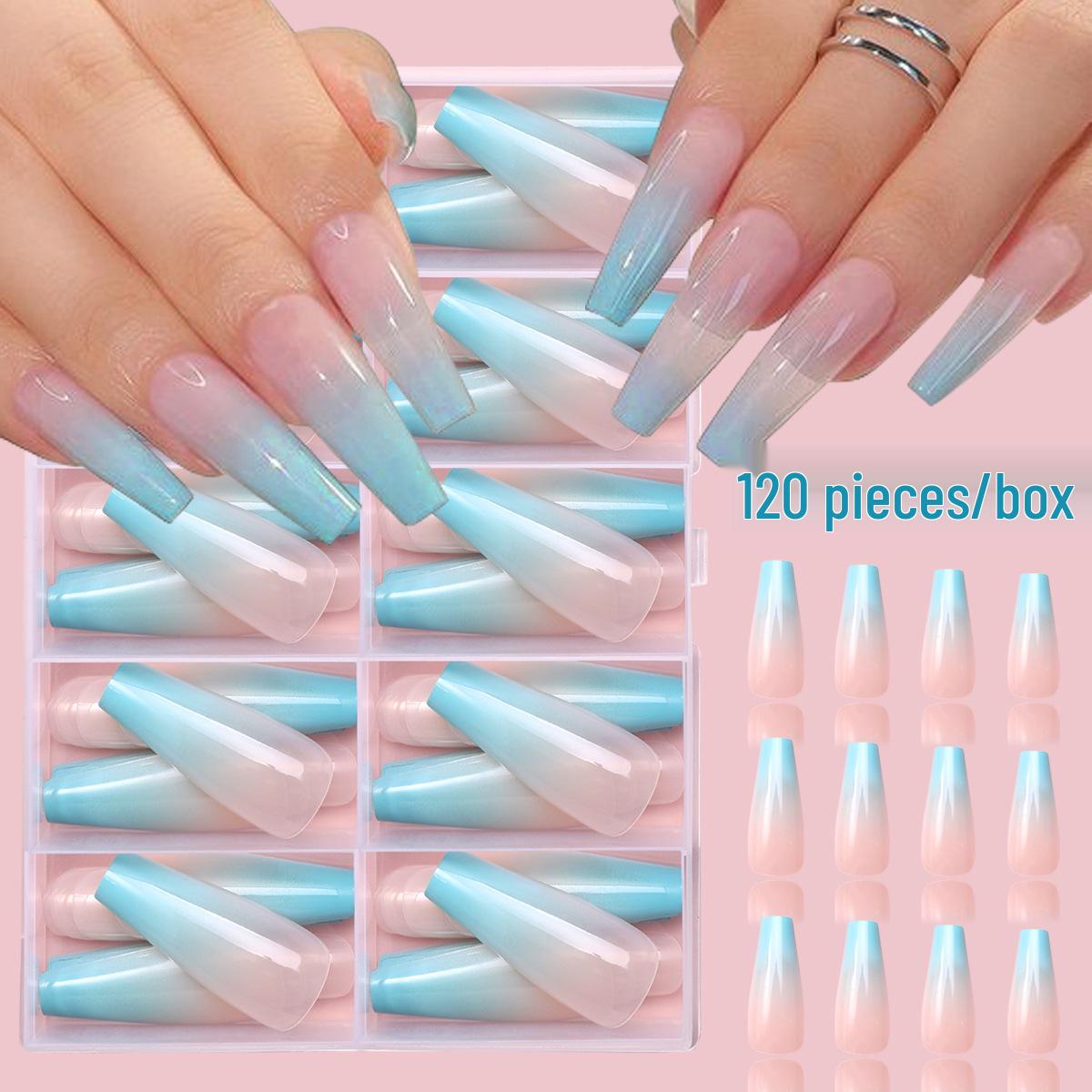 

120 Съемные накладные ногти градиентного цвета - Готовые, Носимые, Типсы для накладных ногтей