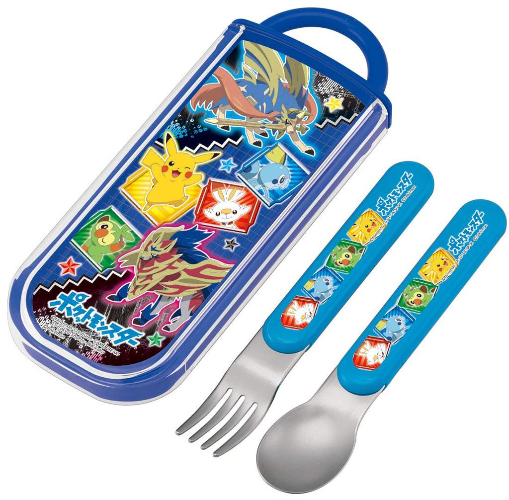 Skater Spoon and Fork Combo 20 CC2 Kids' Set, Pokémon, Pieces, 13cm,