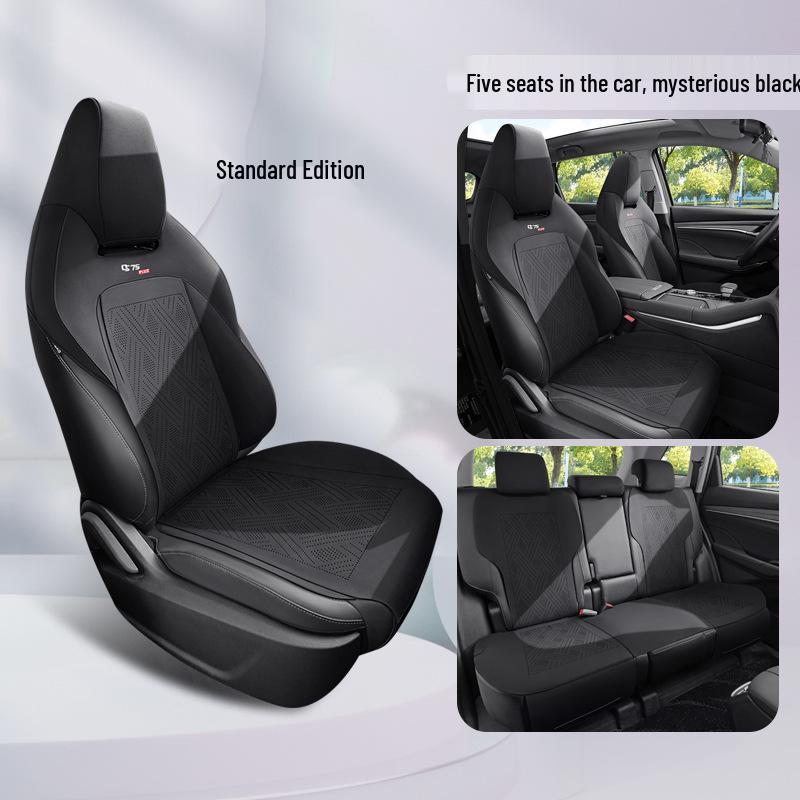 

Suede Saddle Cushion: Ventilated Half-Wrap Seat Cover for Changan CS75 Plus