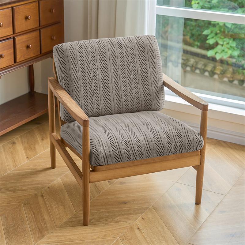 Set da 2 Pezzi Copriseduta per Sedia Jacquard Anti-Sporco Elastico Copricuscino per Poltrona Antiscivolo Antipolvere Protettore per Soggiorno El