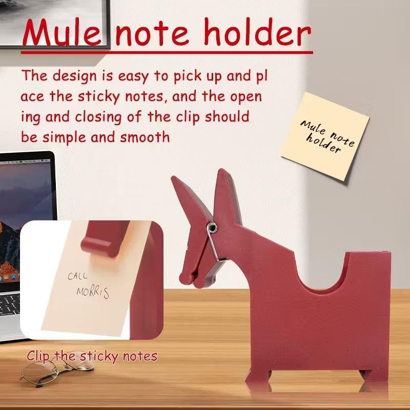 Cute Mule Desktop Decor Note Clip Multi Function Storage Holder Office Desk Organizer Photo Memo Clip Stationery Supply