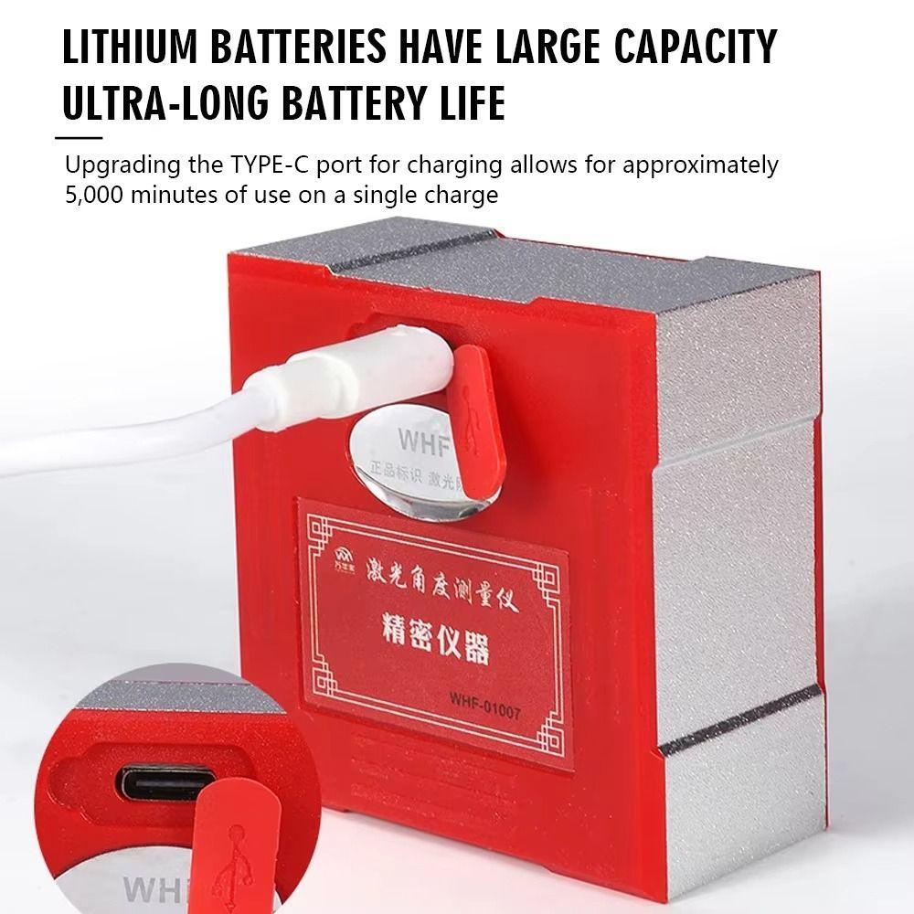 Four Sided Angle Gauge Digital Display Magnetic Tilt Angle Box Woodworking Electronic Angle Dipmeter Gradient Measuring Supplies