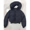 Giacca Piumino Corta Invernale Luminosa Stile Coreano Donna Spessa Calda Aderente Sottile Cappotto