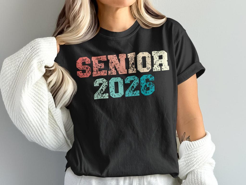 Senior 2026 T-Shirt, Class of 2026 Shirt, Graduation Gift, High School Senior, College, Vintage Style, Senior Year, Class of 2026 T-Shirt