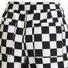 Vans Contrast Checkered Design Casual Straight Leg Shorts Women shorts Black White VN0A7TQ7YE9