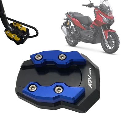 FOR HONDA ADV160 ADV 160 2022 Motorcycle CNC Kickstand Foot Side Stand Extension Pad Support Expansion Plate (Blue)