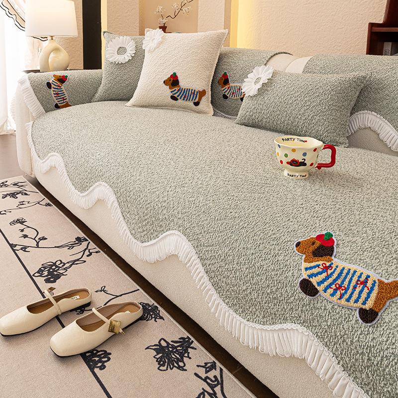 Special-Shaped Sofa Cushion  New Four-Season Universal Combination Sofa Seat Cushion One-Piece Sofa Cover Seat Cushion