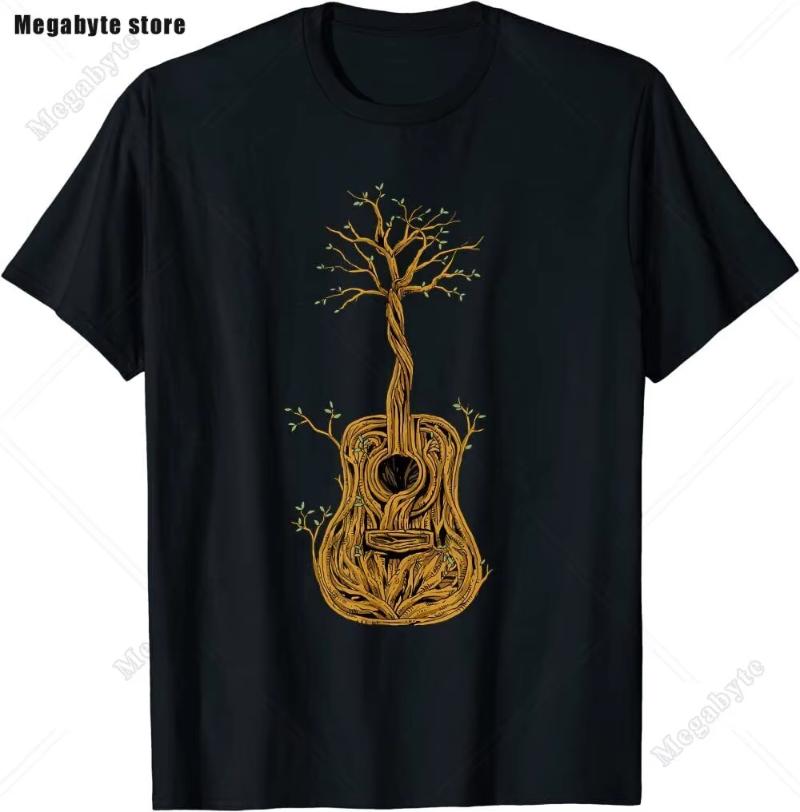 Classic Tree of Life Yin Yang Design T-Shirt Man's T-shirt Leisure T Shirt Kawaii Men Clothing Cotton Beach Short Sleeve