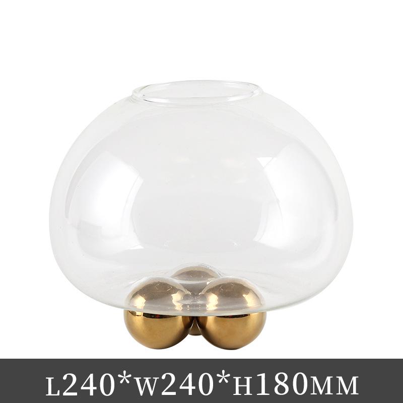 

Elegant Glass Sphere Vase - Ideal for Hotels, Offices, and Living Rooms