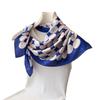 French big wave dot simulation silk printing square scarf shawl scarf high-end neck small square scarf headscarf silk scarf