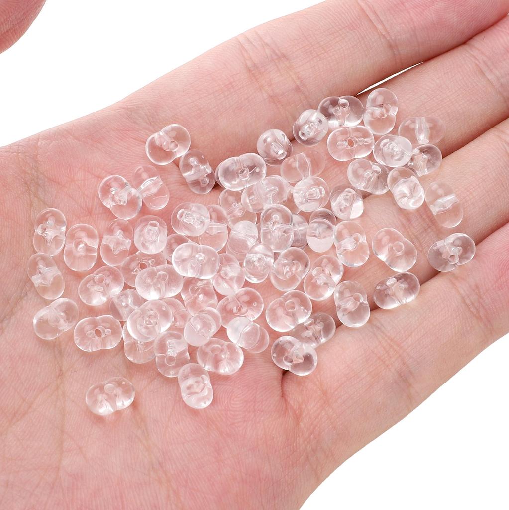 83Pcs Acrylic Translucent Peanut Beads For DIY Necklace Bracelet Earrings Jewelry Making Craft Accessories