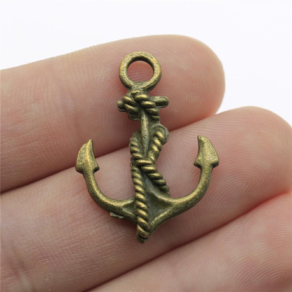 4 Pieces Mix Ship Anchor  Decor Charms For Jewelry Making Boat Anchor Diy Craft Supplies Men Jewelry Decorative Jewelry Gift