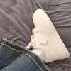 Women's Trendy Platform White Sneakers - Height-Boosting, Casual, All-Match, Campus Style, Spring Collection