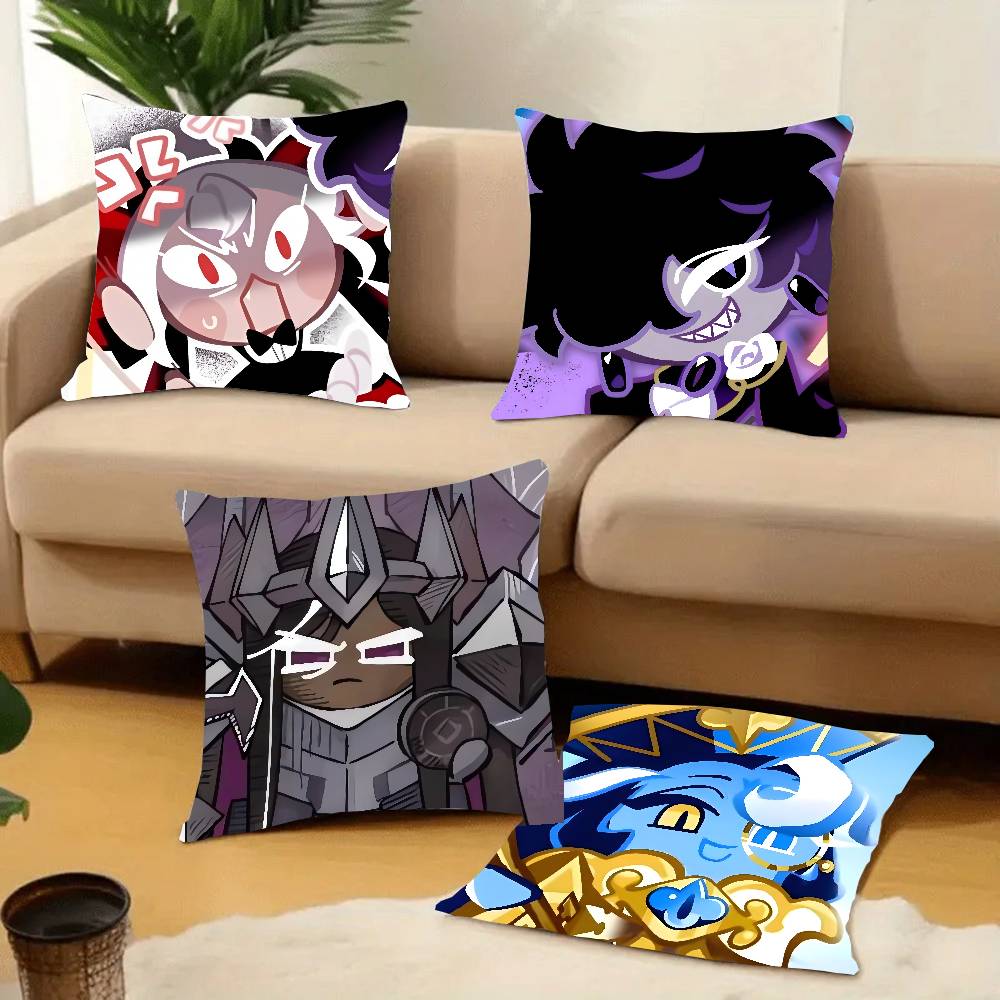 Game C-Cookie Run Kingdom Pillow Case Home Decor Throw For Sofa Bed Car Room Decor Gift Idea