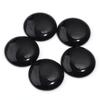 5/10pcs Natural Stone Cabochon Black Agate Round Flatback Cabochon Loose Beads For Jewelry Making DIY Ring Pendants Accessories