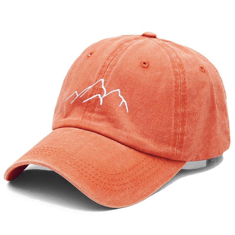 Baseball Cap For Men Women Soft Washed Cotton Mountain Range Embroidery Dad Hats Fashion Outdoor Sports Golf Caps Dropshipping