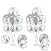2 Set Kit Supporto per Palloncini, con 20 palloncini, Porta Bastoncini per Palloncini con Base per Tavolo Decorazioni per Festa di Laurea Compleanno Rivelazione di Genere