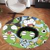 Keroro (1) Round Office Rug Decorative Floor Rug for Office Bedroom Living Room and Home Space
