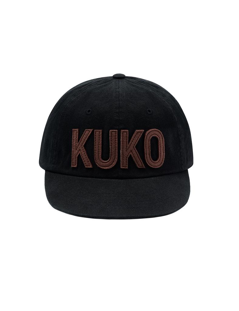 Kuko Logo 6-Panel Cap_Black Brown