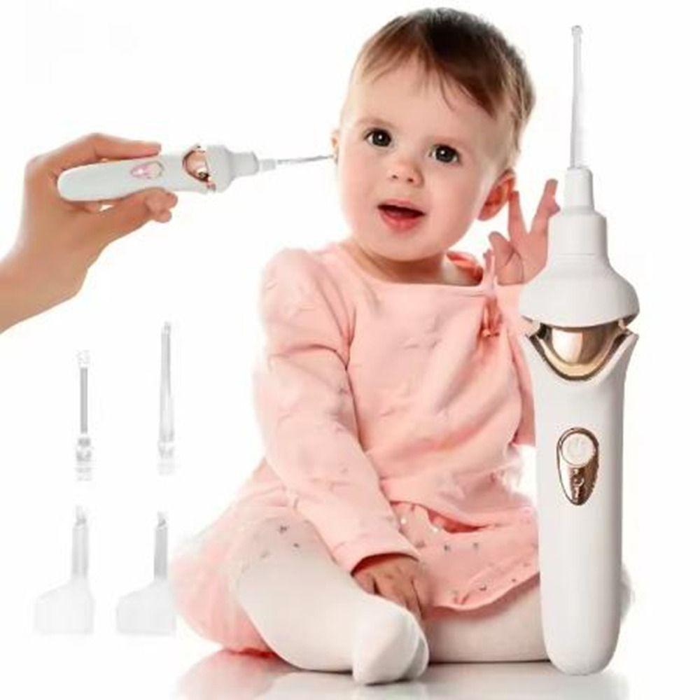 USB Rechargeable Electric Ear Pick Soft Ear Spoon Head Ear Cleaner Remover  Children/Adults