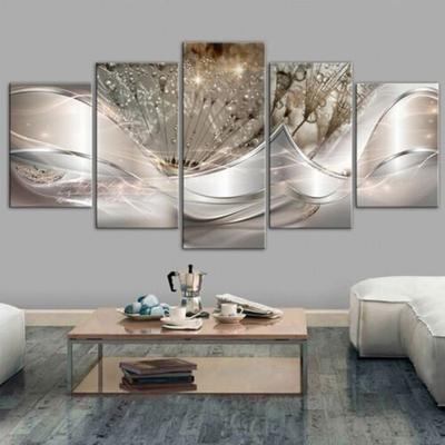 5Pcs Poster Crystals 5 Pieces Wall Art Home Decor Pictures Paintings No Framed HD Print Canvas 5 Panel Room Decor Modern