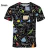 Mode Nieuw Leuk Wiskundige Formule Heren Bedrukt T-shirt Street Fashion Harajuku Grote Maten Ronde Hals Korte Mouw