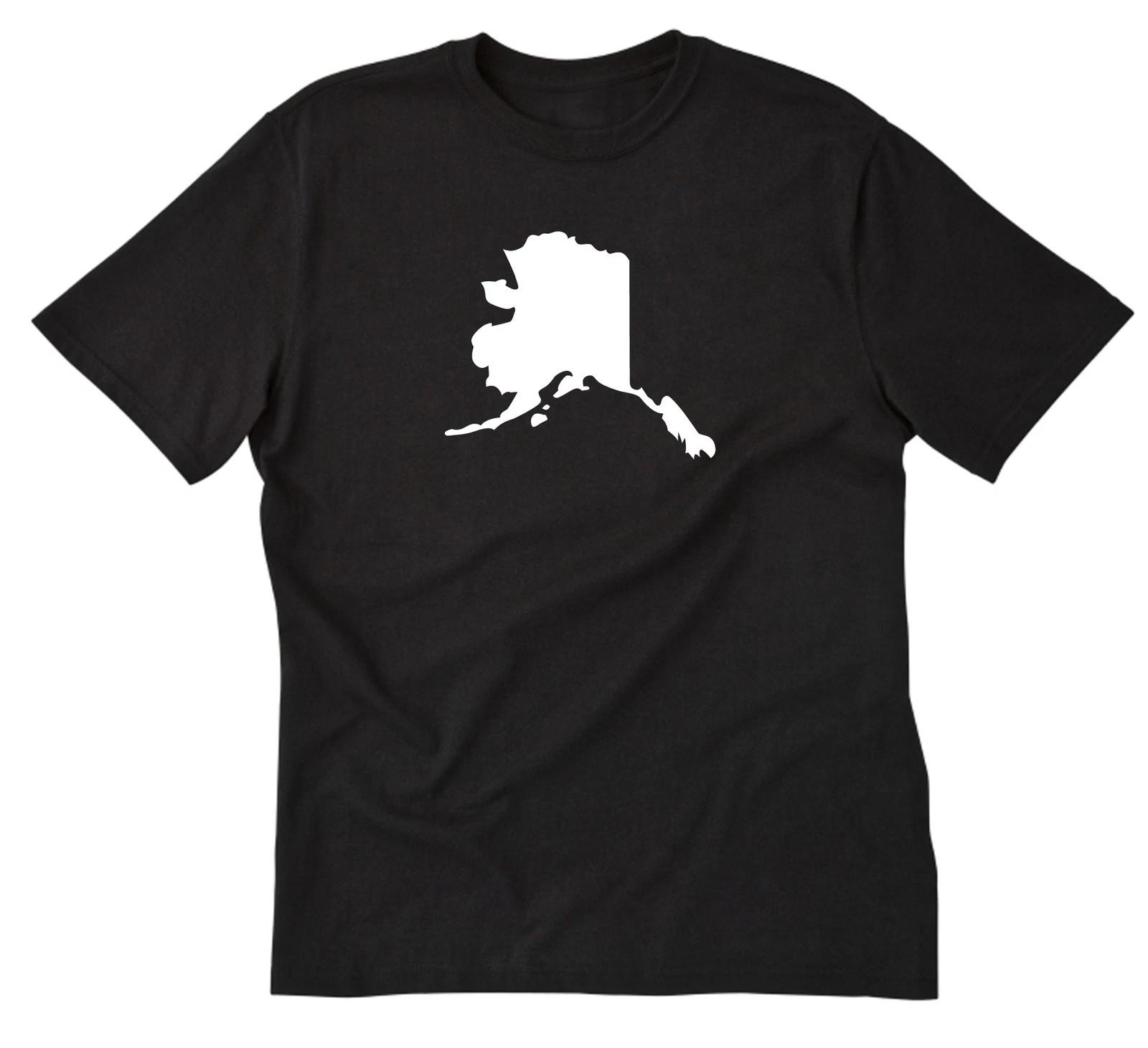 Alaska T-Shirt Tee Shirt Cotton Home Place Name Vacation Gift United States S