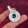 Indicolite Gemstone Pendant, 9Wire Wrap Pendant, Handmade Antique Jewelry, Gift For Mother Day