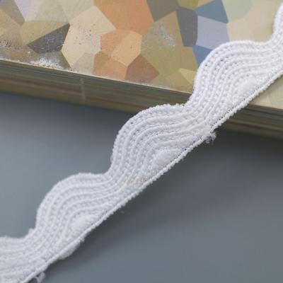 Unilateral Milk Silk Lace Barcode Lace, Children'S Clothing Embroidery Lace 1.5Cm Wavy Lace