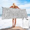 Dalmatian Spots Black and White Polka Dots Beach Towel Soft Microfiber Quick Dry Absorbent Quick Towels For Swimming