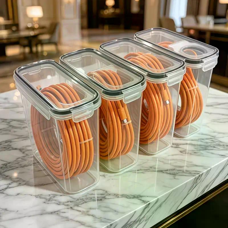 Filament-Aufbewahrungsbox 3D-gedruckter Behälter mit großer Kapazität Tragbar Wasserdicht Feuchtigkeitsgeschützt Transparent Verstopfungsfrei