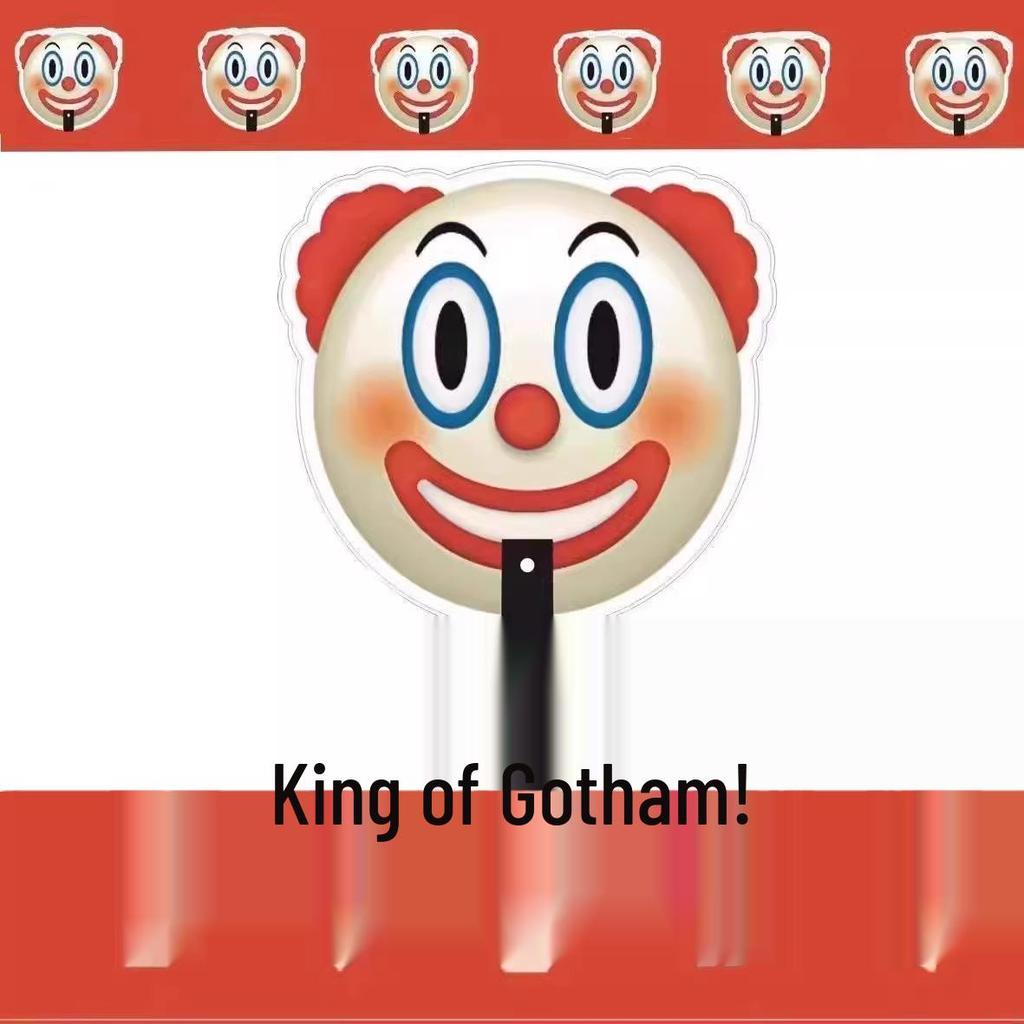 Міцна літня маска клоуна-віяла: Портативний, Веселий Стиль ДЖОКЕРА для Студентів