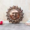 Sun Idol - Vastu for Home for Good Luck Decorative Item Wall Hanging Decor for Living Room Bedroom - Copper - 10 Inches