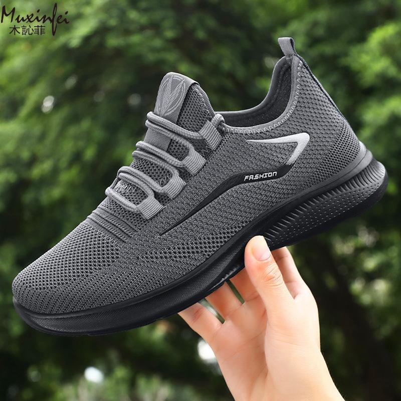 Sport Herrenschuhe Atmungsaktiv Lässig Sommer Neu Weichsohle Atmungsaktiver Mesh-Sneaker Rutschfest Herren Sommer Günstige Schuhe Ausverkauf