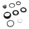 Bike Bearing Headset 44mm Straight Tube Aluminum Alloy CNC Cutting Process Cycling Headset Replacement