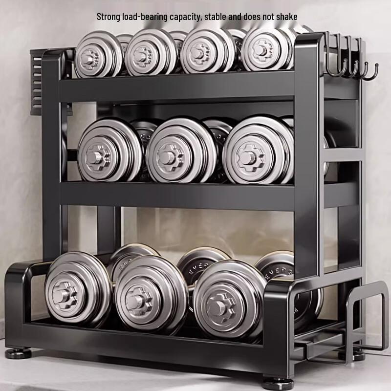 Multifunctional 3-Tier Kitchen Countertop Storage Rack
