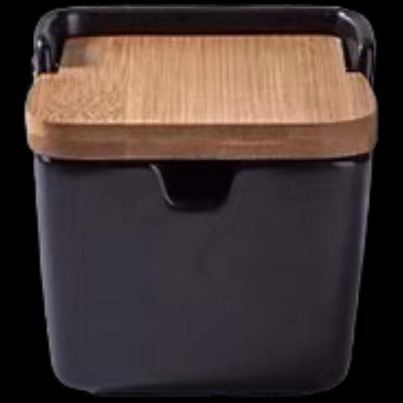 

Ceramic Seasoning Jar with Bamboo Lid