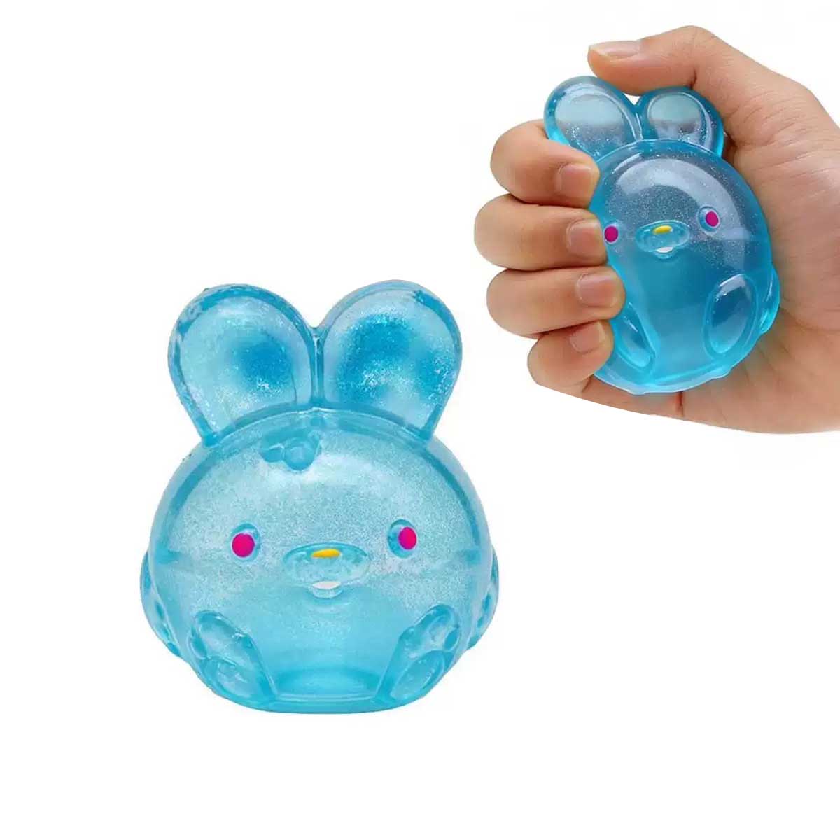 

Simulation rabbit sensory stress relief squeeze toy slow rebound pinch toy suitable for people with attention deficit hyperact синій