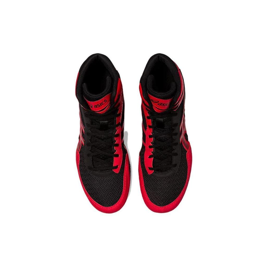 ASICS MATCONTROL 3 Black Classic Red Low-Top Flexible Wrestling Sneakers 1081A053-002