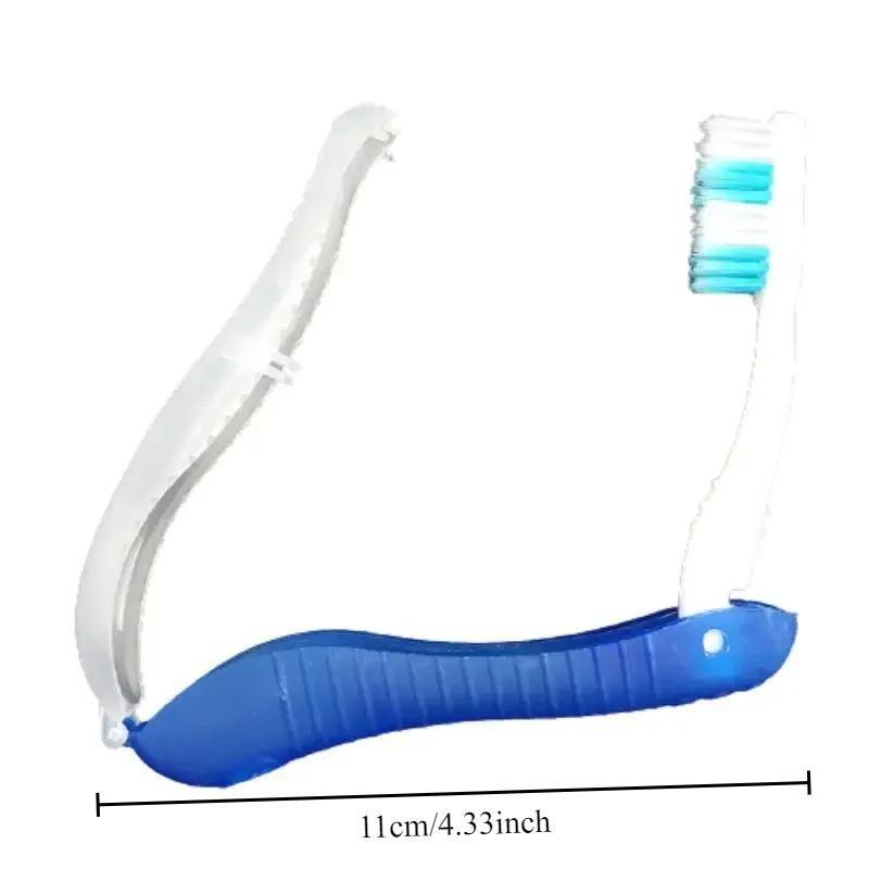 Three-fold Seahorse Toothbrush Portable Travel Business Aviation Suit Soft Toothbrush Camping Cleaning Tool Bathroom Accessories