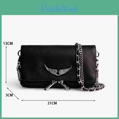 Ladies Metal Wings Envelope Bag With Chain Strap For Everyday Use And Trendy Outfits