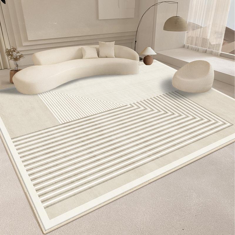 Modern Style Living Room Decoration Line Carpet Fluffy Soft Rugs for Bedroom Abstract Design Plush Rug Home Thickened Floor Mat