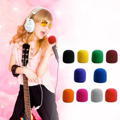 10pcs/set Thicken Microphone Foam Cap KTV Professional Studio Mic Cover Replacement Sponge WindScreen Protective Grill Shield