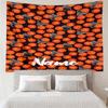 Custom Name basketball Print Tapestry, Backdrop, Easy Setup, Ideal for Bedroom, Office & Living Room, with Aesthetic Wall Hanging Decor.
