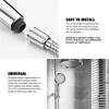 Rainbow LED Shower Head 7 Color Light Up Water Power Bathroom Handheld Sprayer