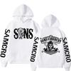 Sons Of Anarchy Double Sided Graphic Hoodie Men