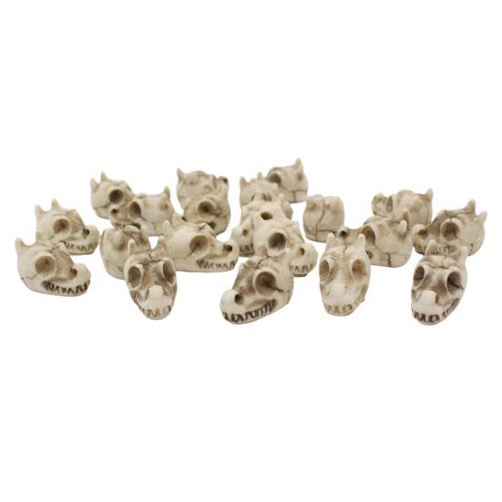 20 Pcs Dragon Skull Miniatures Mini Resin Dragon Skull Heads Decorative Dragon Skull Vase Fillers for Potted Plants Aquarium Garden Landscaping
