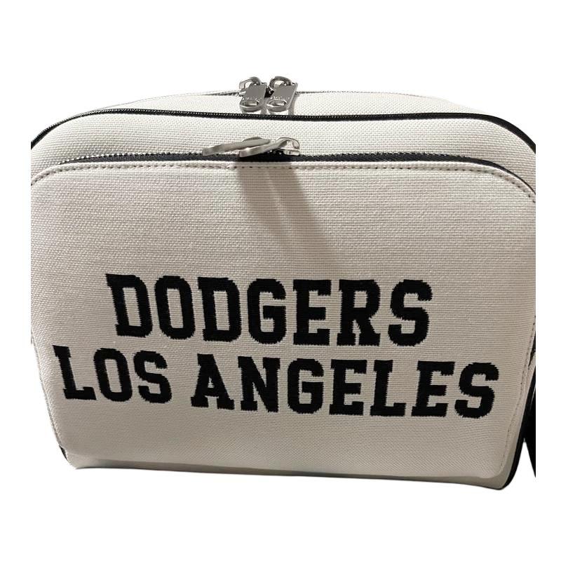 New MLB Los Angeles Dodgers Polyester Backpack Regular Unisex Hemp Cream 3ABKM044N-07CRM
