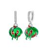 Halloween Copper Skull Charm Luminous Pumpkin Ghost Clown Bead Pendant Ring Necklace Bracelet Diy Jewelry Gift